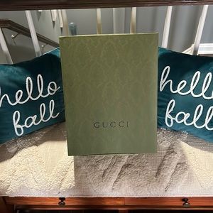 Brand new Gucci (empty) authentic Magnetic Green Embossed box 14”x11x5.